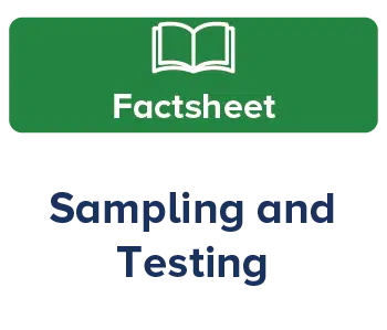 IIA-Australia Factsheet - Sampling and Testing